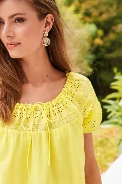 Next Lace Detail Short Sleeve Top -Women's Shirts & Blouses Sales 284 981s4