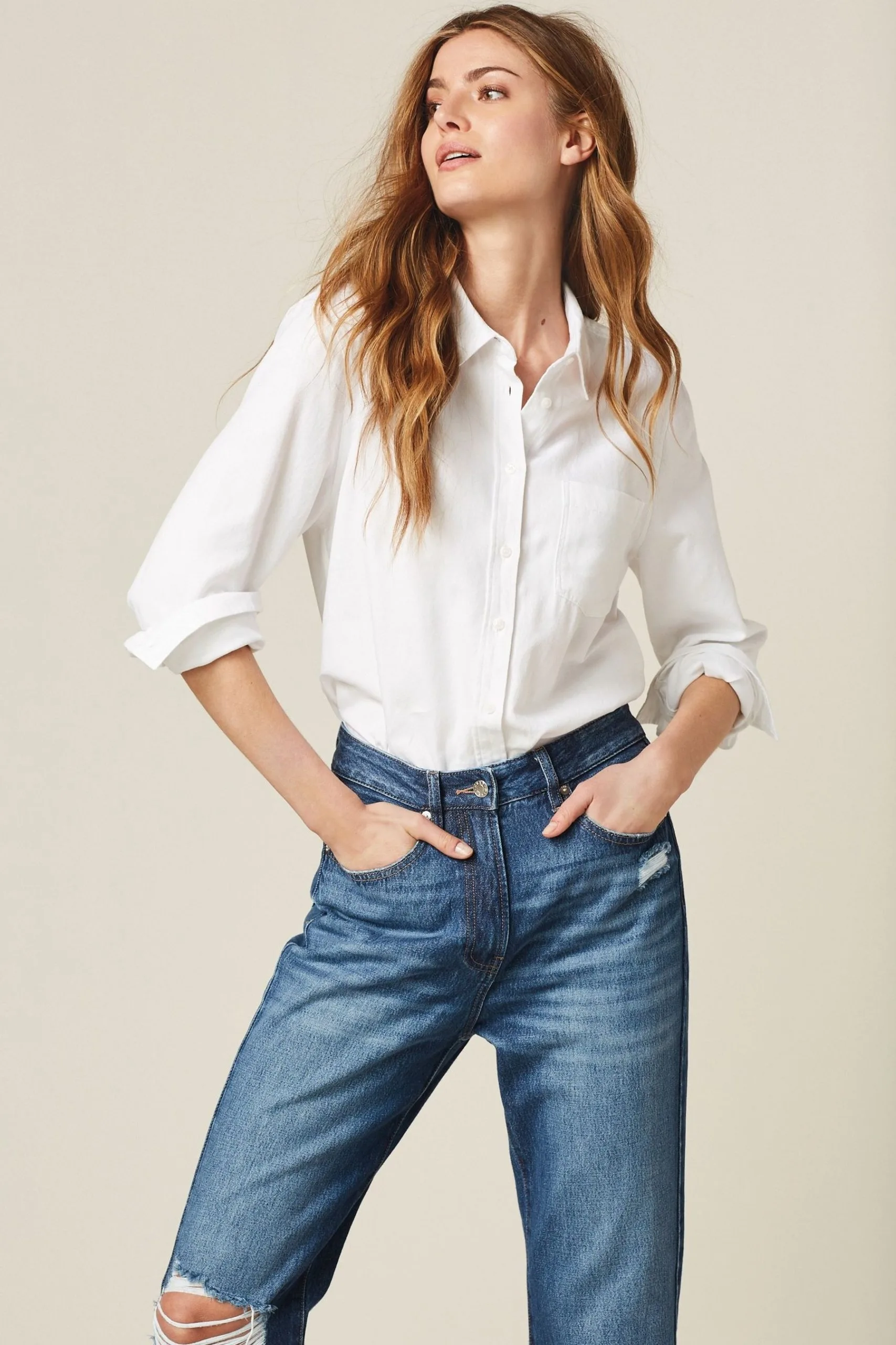 Next Casual Boyfriend Cotton Shirt 3 Next Casual Boyfriend Cotton Shirt