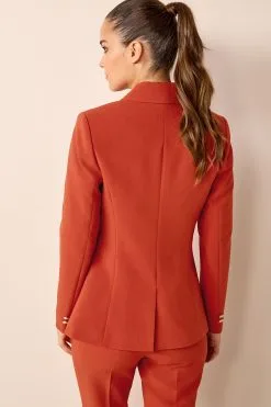 Next Button Detail Double Breasted Blazer -Women's Shirts & Blouses Sales 507 0F8s3