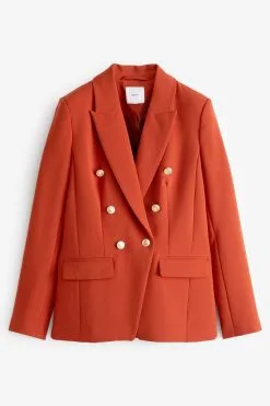 Next Button Detail Double Breasted Blazer -Women's Shirts & Blouses Sales 507 0F8s5