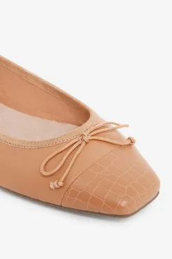 Next Forever Comfort® Leather Square Toe Ballerina Forever Comfort Shoes -Women's Shirts & Blouses Sales 678 914s6