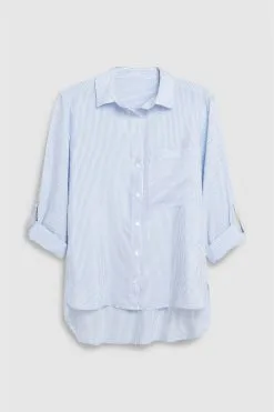 Next Blue And White Stripe Long Sleeve Smart Shirt -Women's Shirts & Blouses Sales 915782s8
