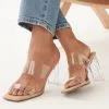 Next Clear Forever Comfort Vinyl Block Heel Mules -Women's Shirts & Blouses Sales A05 710s