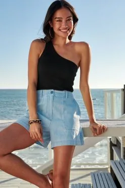 Next Cargo Denim Shorts