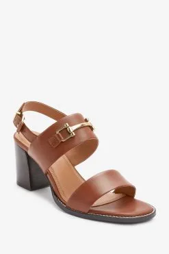 Next Forever Comfort® Leather Snaffle Block Sandals -Women's Shirts & Blouses Sales A2A154s4