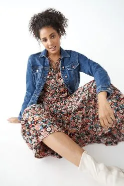 Next Fuller Bust Denim Jacket -Women's Shirts & Blouses Sales A33 290s3