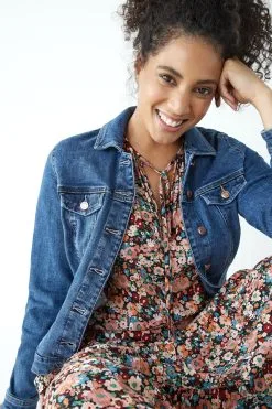 Next Fuller Bust Denim Jacket -Women's Shirts & Blouses Sales A33 290s4