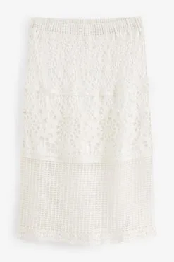 Next Crochet Tiered Midi Skirt -Women's Shirts & Blouses Sales A34524s4