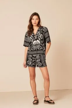 Next Revere Collar Short Sleeve Shirt -Women's Shirts & Blouses Sales A34794s3