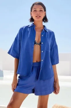 Next Shirt With Linen -Women's Shirts & Blouses Sales A67 889s4