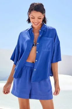 Next Shorts With Linen -Women's Shirts & Blouses Sales A67 895s3