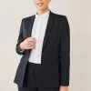 Next Navy Blue Heavy Duty Tailored Blazer Jacket -Women's Shirts & Blouses Sales A86 457s