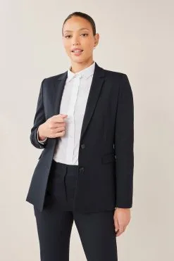 Next Navy Blue Heavy Duty Tailored Blazer Jacket