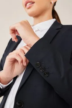 Next Navy Blue Heavy Duty Tailored Blazer Jacket -Women's Shirts & Blouses Sales A86 457s5