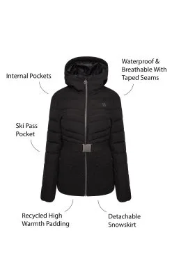 Dare 2b X Next Hit The Slopes Premium Belted Ski Jacket -Women's Shirts & Blouses Sales A89131s10