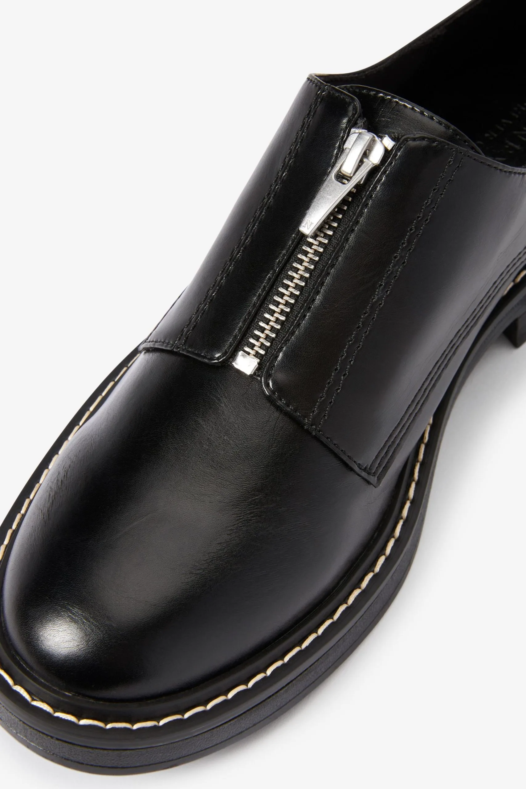 Next Forever Comfort® Zip Front Derby Shoes 8 Next Forever Comfort® Zip Front Derby Shoes - Image 6