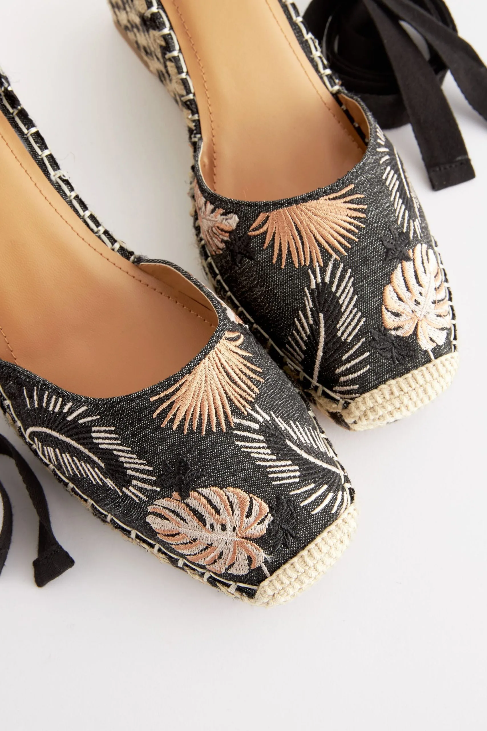 Next Forever Comfort® Wrap Square Toe Wedges 7 Next Forever Comfort® Wrap Square Toe Wedges - Image 5