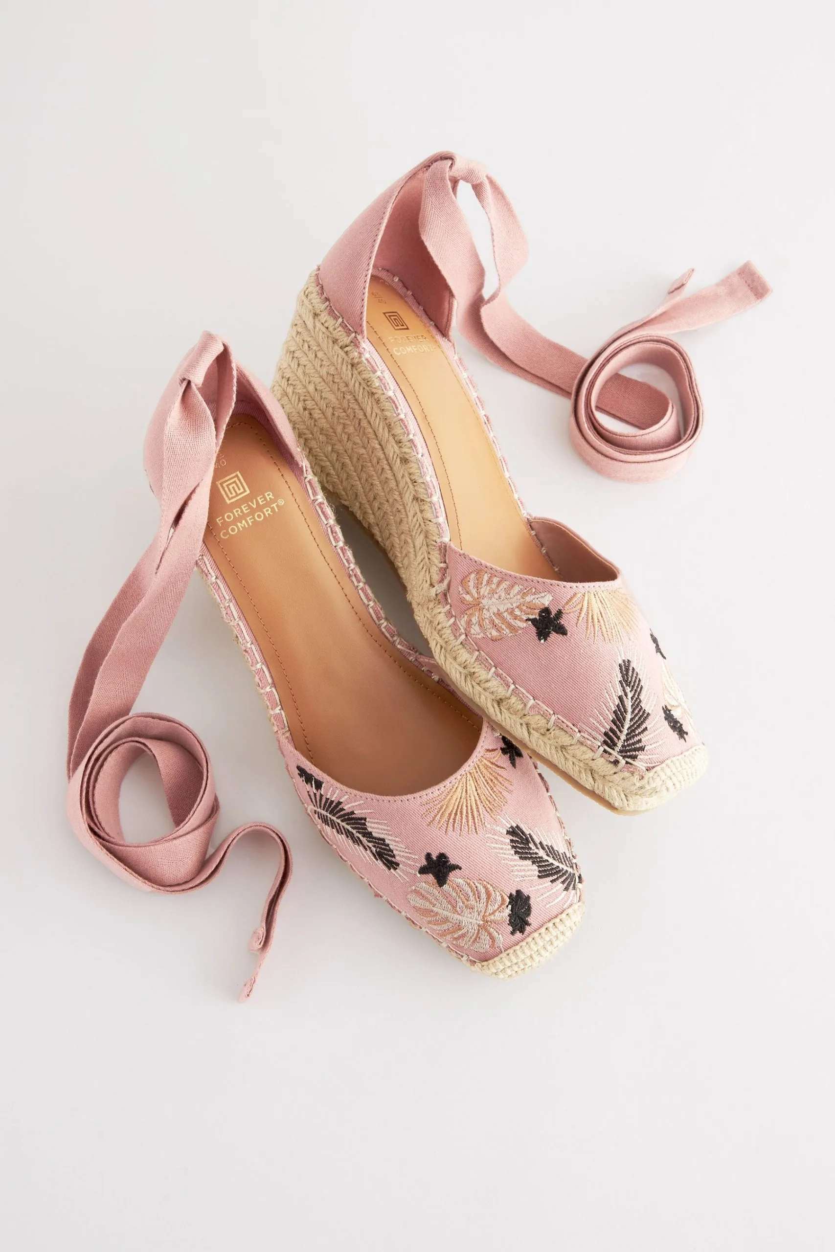 Next Forever Comfort® Wrap Square Toe Wedges 8 Next Forever Comfort® Wrap Square Toe Wedges - Image 6