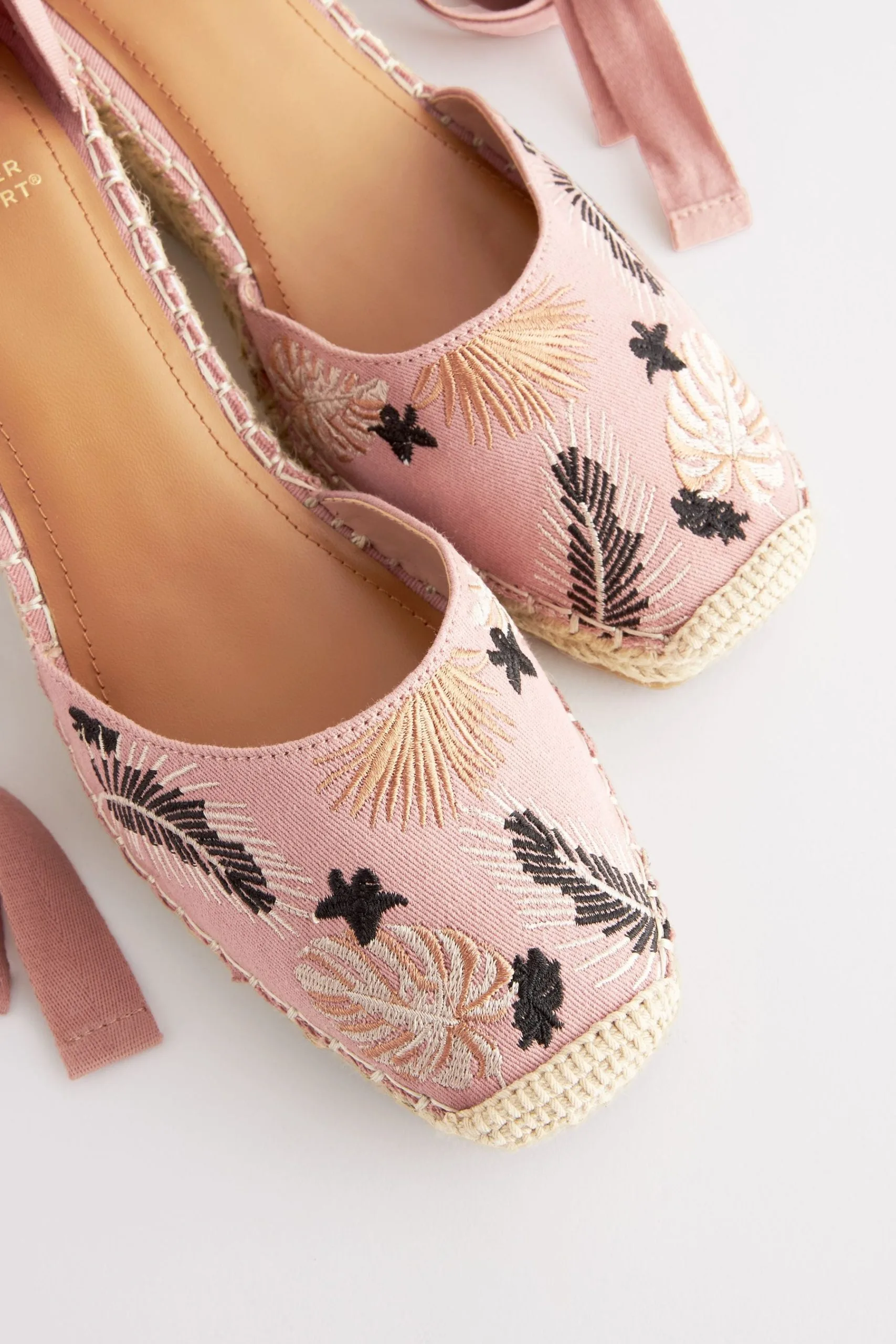 Next Forever Comfort® Wrap Square Toe Wedges 9 Next Forever Comfort® Wrap Square Toe Wedges - Image 7