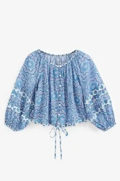 Next Long Sleeve Bubble Hem Top -Women's Shirts & Blouses Sales C00 794s5