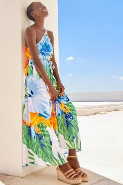 Next One Shoulder Plaited Midi Summer Dress -Women's Shirts & Blouses Sales C00521s6