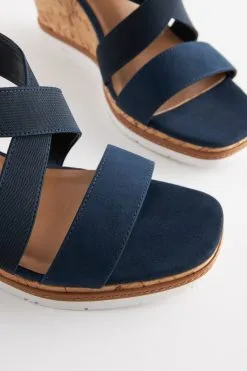 Next Forever Comfort® Elastic Cross-Over Wedges -Women's Shirts & Blouses Sales C00553s8