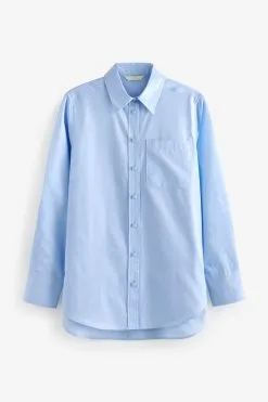 Next Long Sleeve Cotton Formal Shirt With Pocket -Women's Shirts & Blouses Sales C00896s7