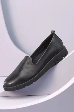 Next Black Forever Comfort® With Motionflex Leather Slip-On Shoes