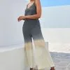 Next Grey/ Cream Ombré Tie Dye Strappy Jumpsuit -Women's Shirts & Blouses Sales C04 741s