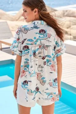 Next Short Sleeve Button Pocket Shirt -Women's Shirts & Blouses Sales C05 811s3