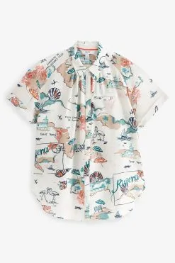 Next Short Sleeve Button Pocket Shirt -Women's Shirts & Blouses Sales C05 811s5