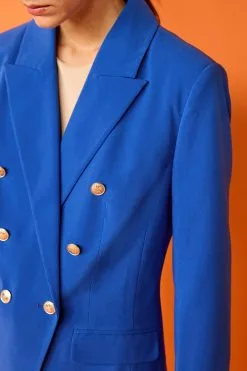 Next Button Detail Double Breasted Blazer -Women's Shirts & Blouses Sales C13 724s4