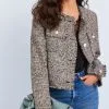 Next Collarless Cropped Bouclé Jacket -Women's Shirts & Blouses Sales C13 893s