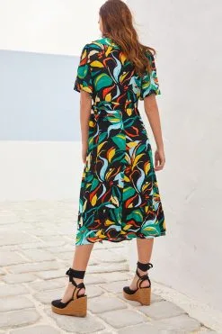 Next Wrap Midi Summer Dress -Women's Shirts & Blouses Sales C16 129s3