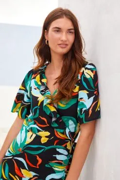 Next Wrap Midi Summer Dress -Women's Shirts & Blouses Sales C16 129s4