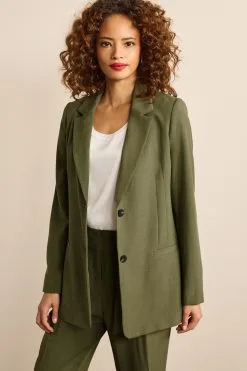 Next Green Tailored Single Breasted Jacket -Women's Shirts & Blouses Sales C19 925s4
