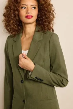 Next Green Tailored Single Breasted Jacket -Women's Shirts & Blouses Sales C19 925s5