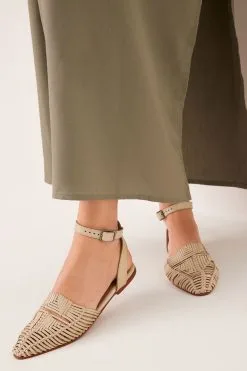 Next Forever Comfort® Point Toe Strap Flat Shoes