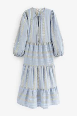 Next Jacquard Kaftan Style Midi Dress -Women's Shirts & Blouses Sales C20 279s4