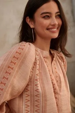 Next Kaftan Half Sleeve V-Neck Top -Women's Shirts & Blouses Sales C22 294s3