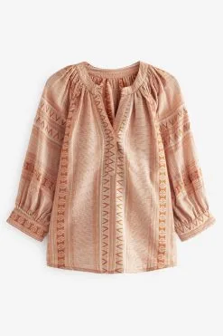 Next Kaftan Half Sleeve V-Neck Top -Women's Shirts & Blouses Sales C22 294s4