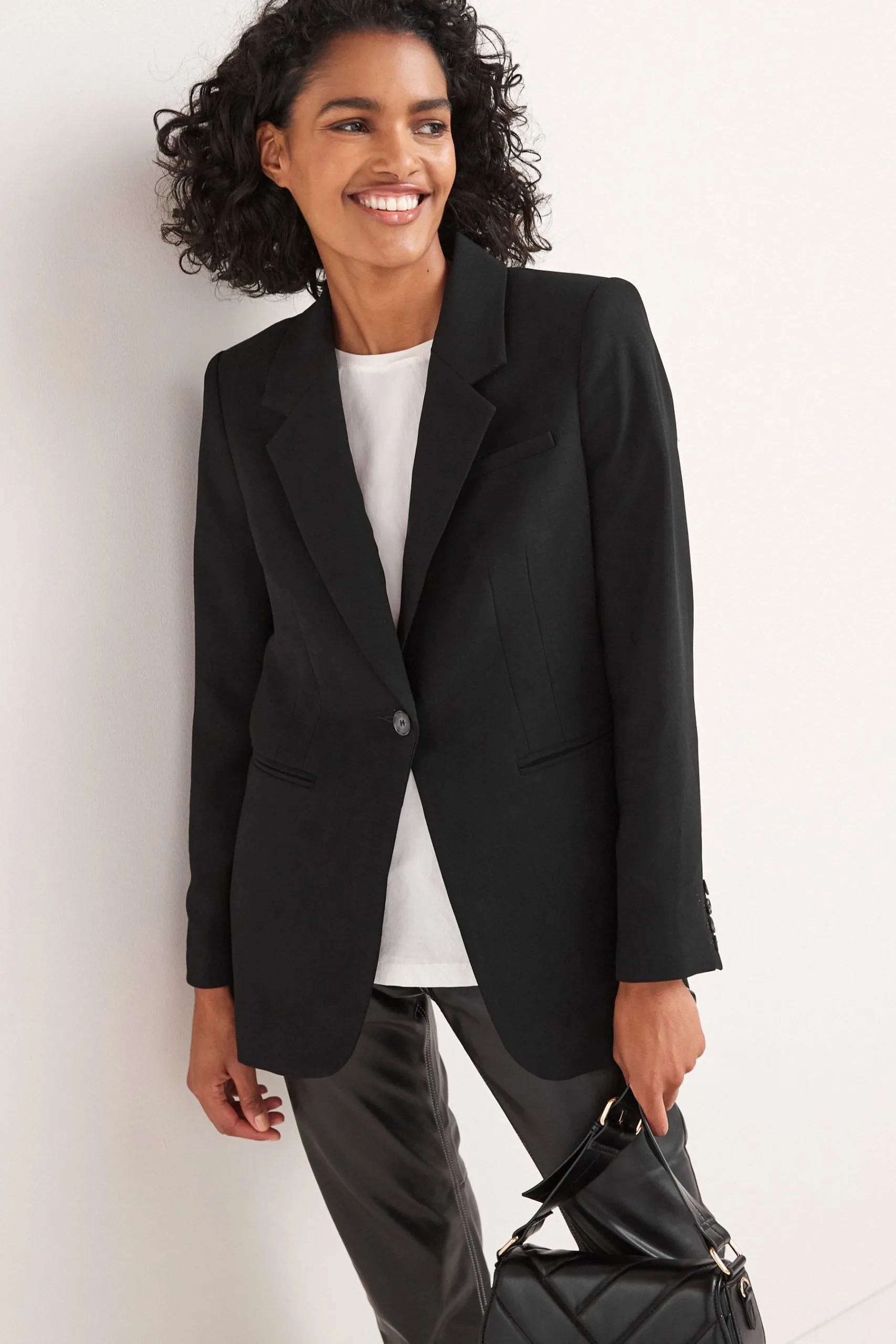 Next Crepe Single Breasted Blazer 3 Next Crepe Single Breasted Blazer