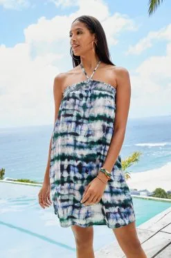 Next Halterneck Mini Summer Dress -Women's Shirts & Blouses Sales C25 167s2