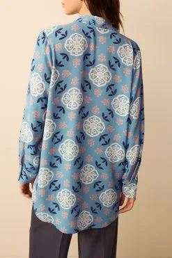 Next Textured Long Sleeve Shirt With Pocket -Women's Shirts & Blouses Sales C26 906s3