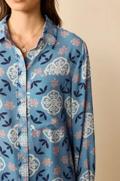 Next Textured Long Sleeve Shirt With Pocket -Women's Shirts & Blouses Sales C26 906s4