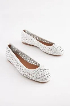 Next Forever Comfort® Leather Weave Ballerina Shoes -Women's Shirts & Blouses Sales C27425s4