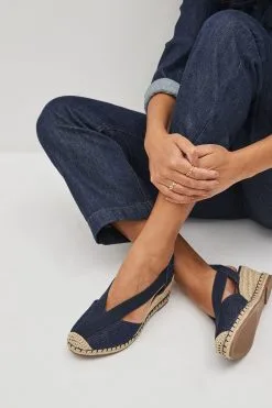 Next Forever Comfort® Elastic Closed Toe Wedges