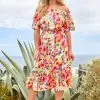 Next Off Shoulder Midi Summer Dress -Women's Shirts & Blouses Sales C28 016s