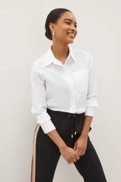 Next Long Sleeve Cotton Formal Shirt With Pocket