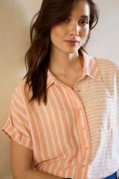 Next Short Sleeve Shirt With Linen